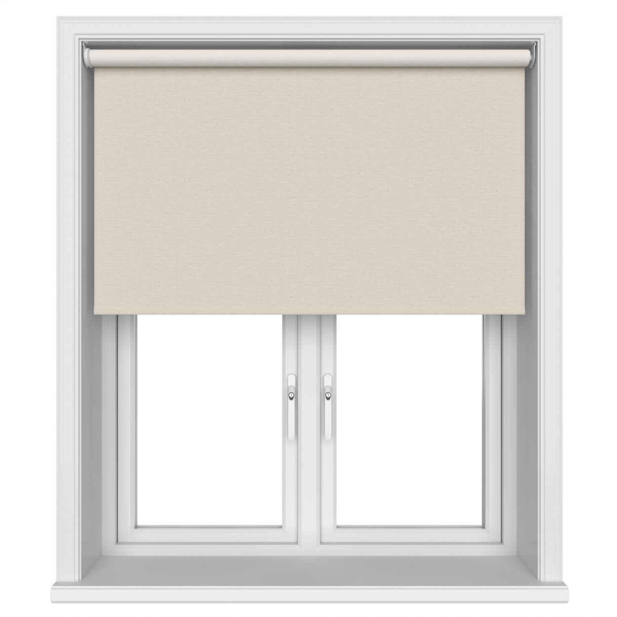 Lustre Blackout Pannacotta Silk Motorised Roller Blind - Image 3