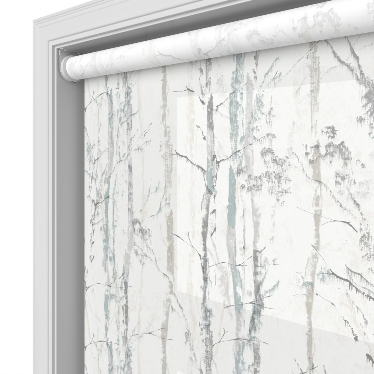 Nordic Forest Silver Birch Motorised Roller Blind - Image 5