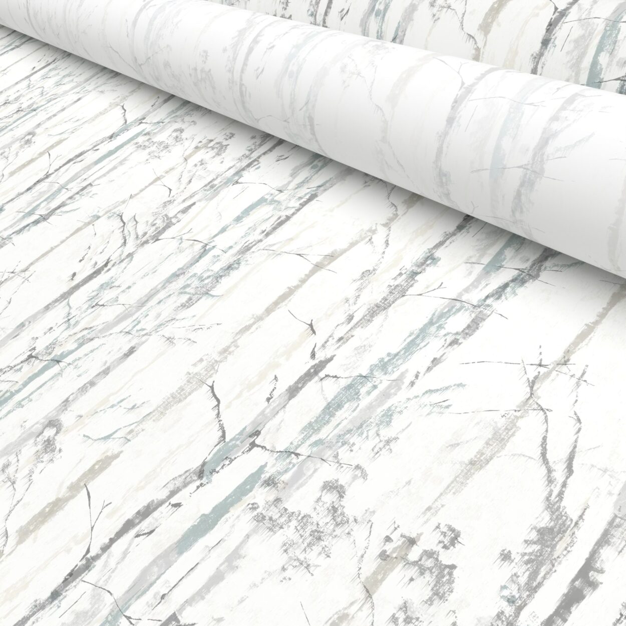Nordic Forest Silver Birch Motorised Roller Blind - Image 6