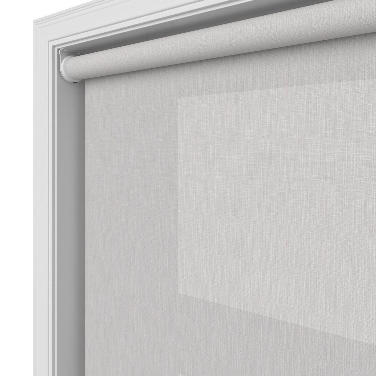 Lakeside Misty Grey Motorised Roller Blind - Image 5