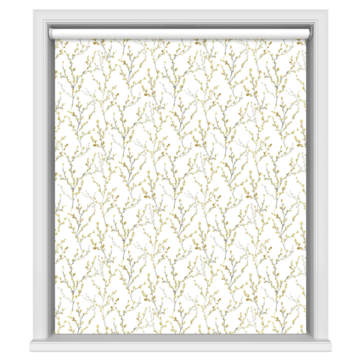 Willow Blackout Brazen Yellow Motorised Roller Blind - Image 2