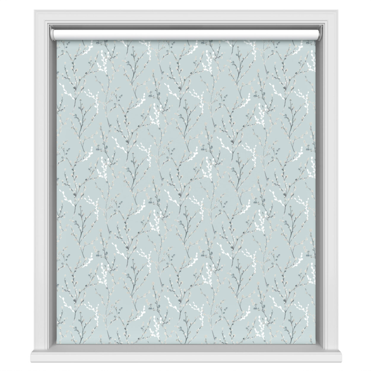 Willow Blackout Morning Mist Motorised Roller Blind - Image 2