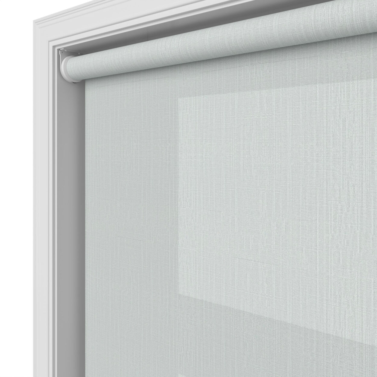 Cinder Duck Egg Haze Motorised Roller Blind - Image 5