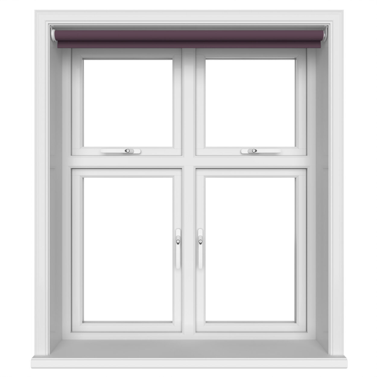 Dover Blackout Royal Plum Motorised Roller Blind - Image 4