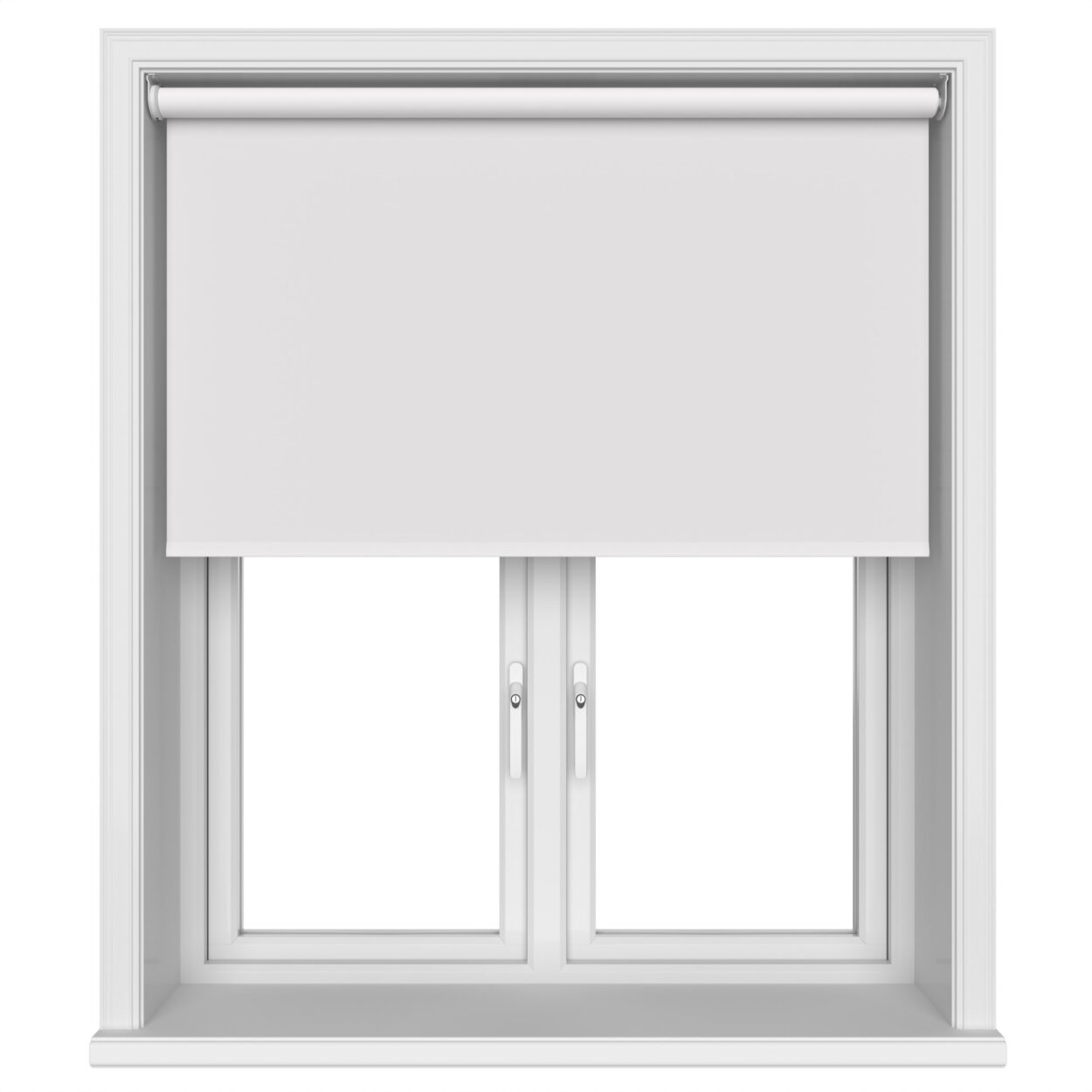 Dover Blackout Frosted White Motorised Roller Blind - Image 3