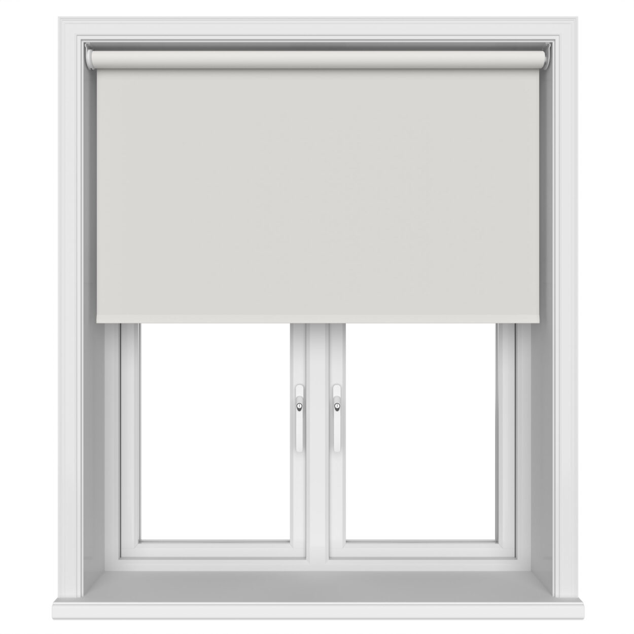 Dover Blackout Chalk White Motorised Roller Blind - Image 3