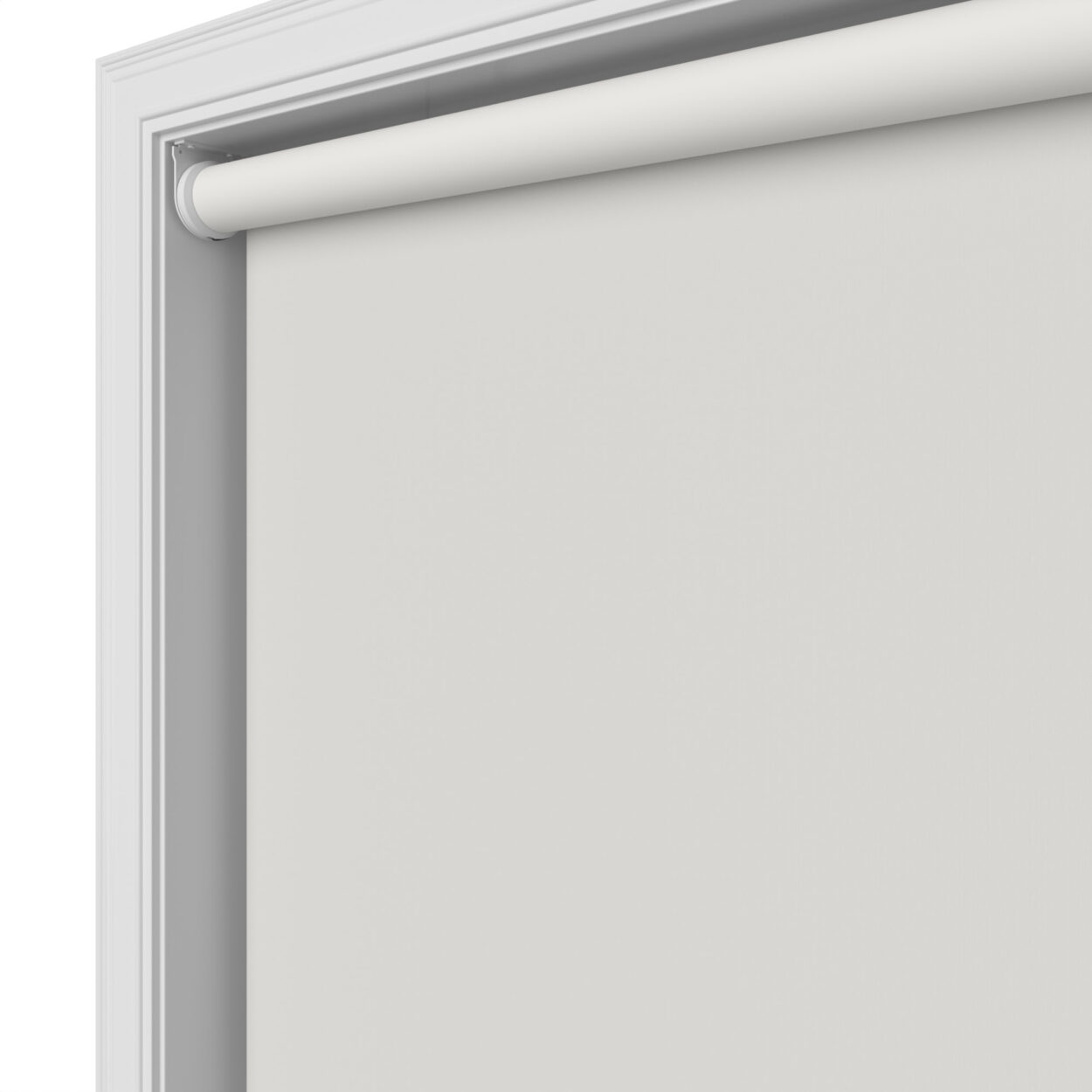 Dover Blackout Chalk White Motorised Roller Blind - Image 5