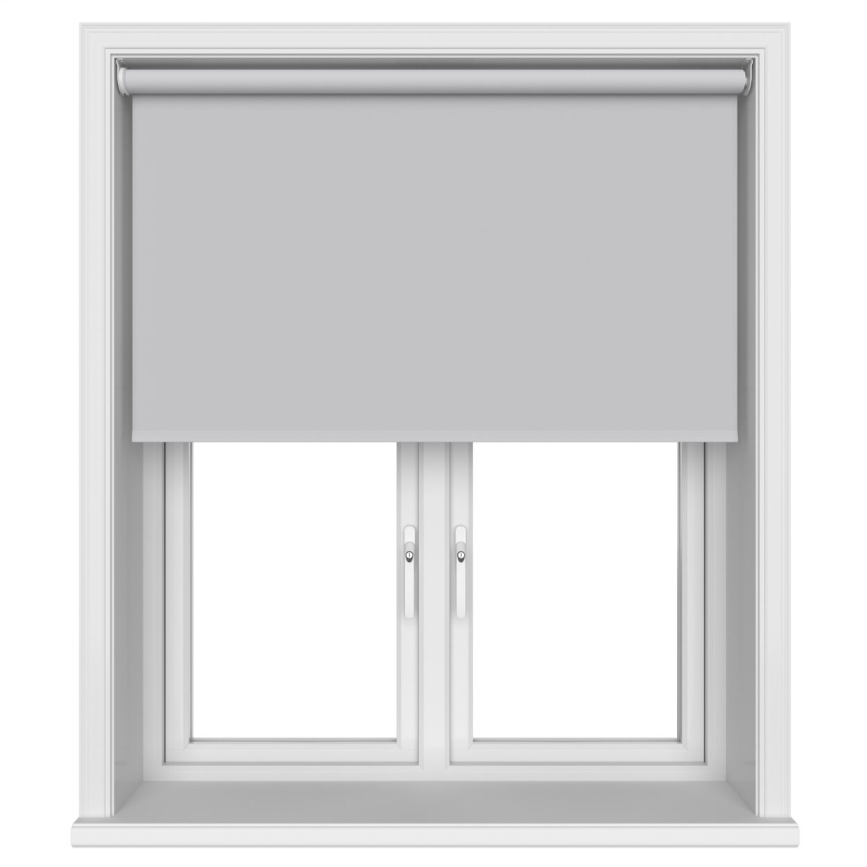 Dover Blackout Pale Grey Motorised Roller Blind