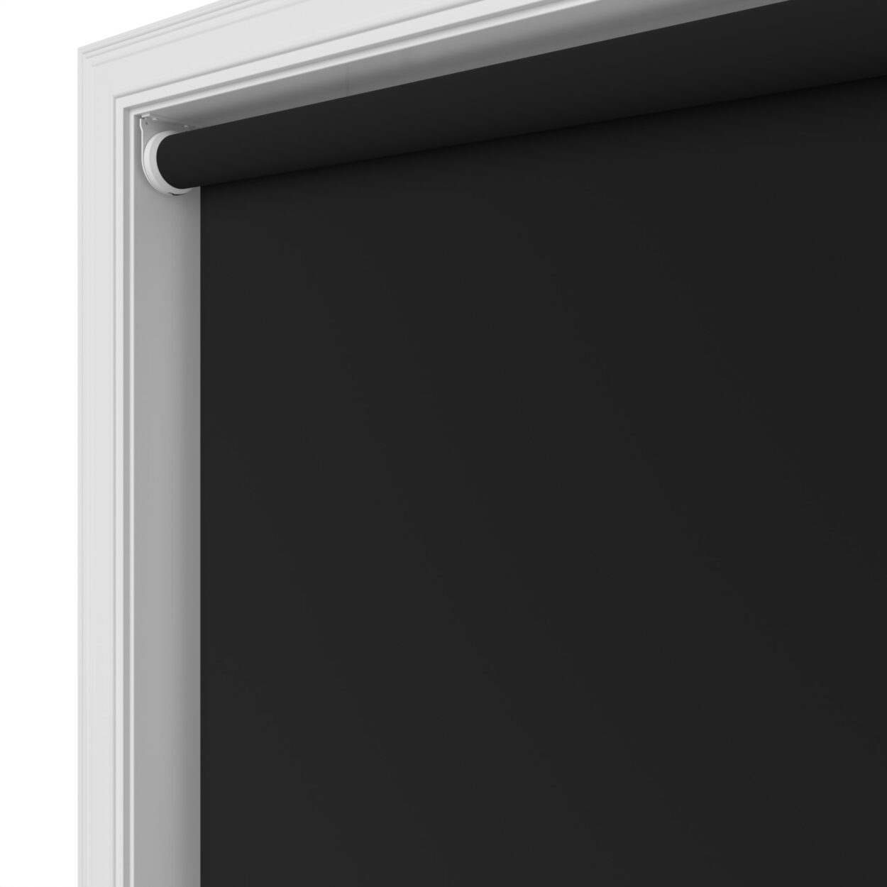 Radiance Blackout Deep Black Motorised Roller Blind - Image 5