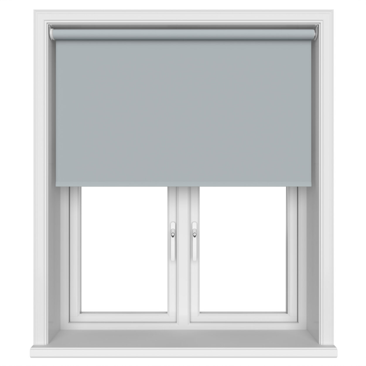 Easton Blackout Silver Ash Motorised Roller Blind - Image 3