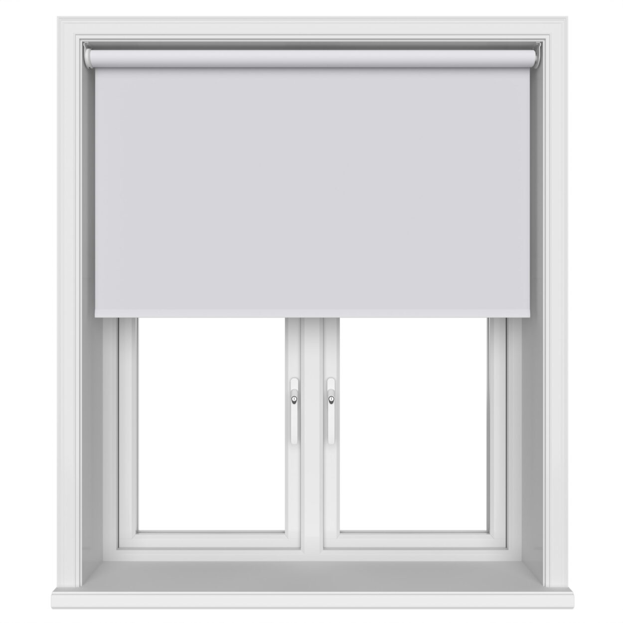 Easton Blackout Naro White Motorised Roller Blind