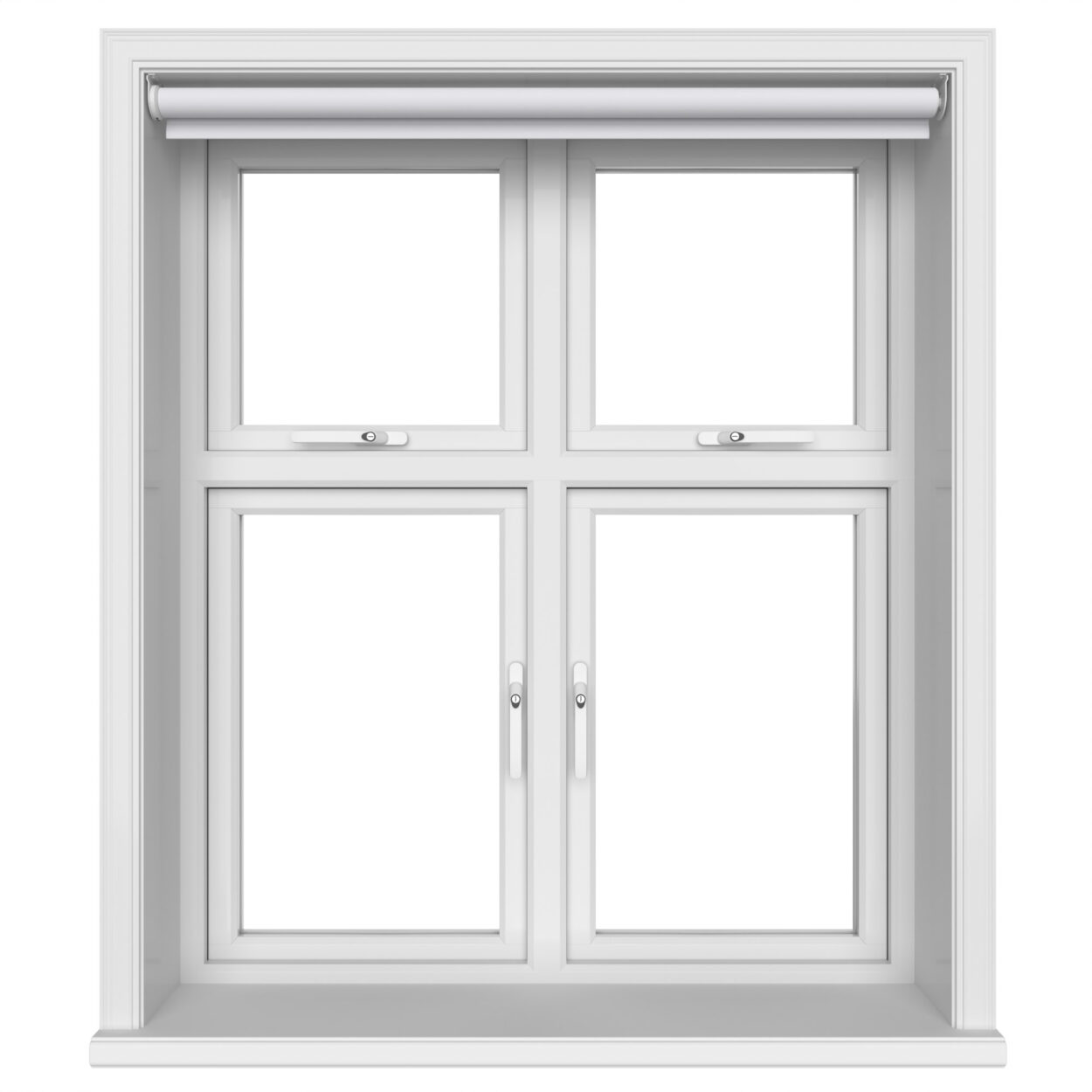 Easton Blackout Naro White Motorised Roller Blind - Image 4
