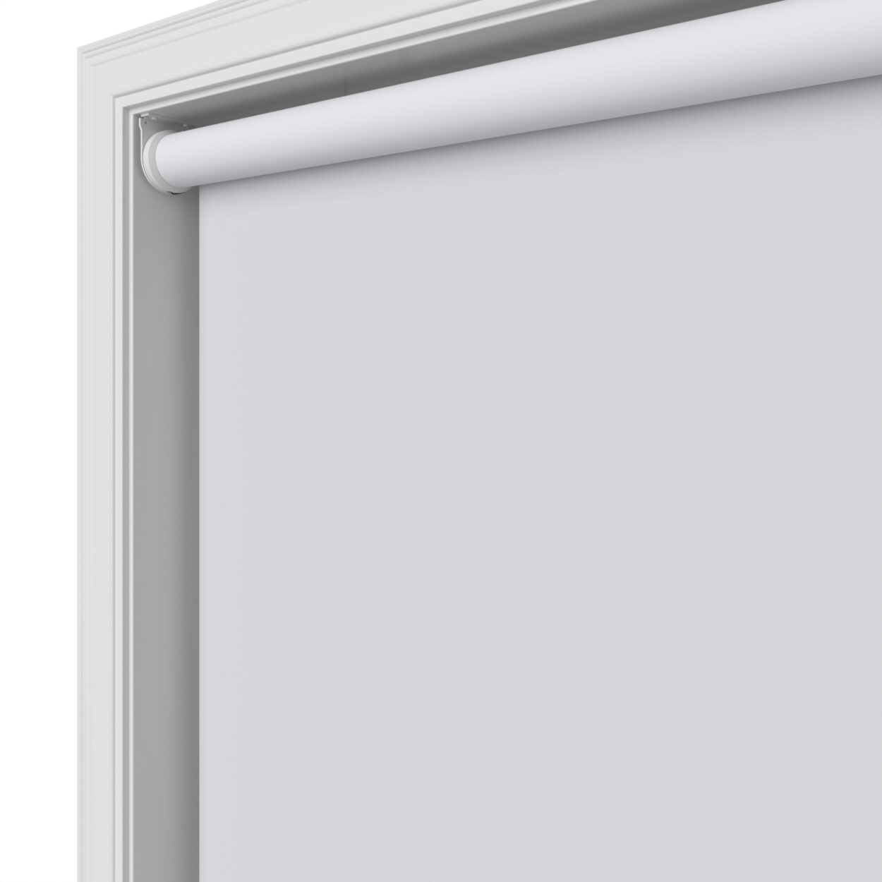 Easton Blackout Naro White Motorised Roller Blind - Image 5