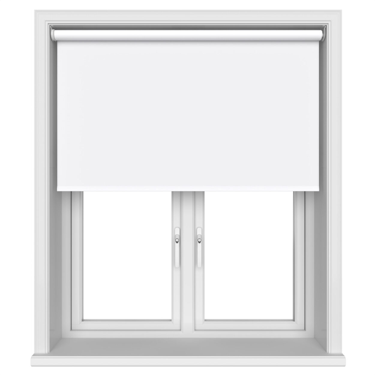 Easton Blackout Snowy White Motorised Roller Blind - Image 3