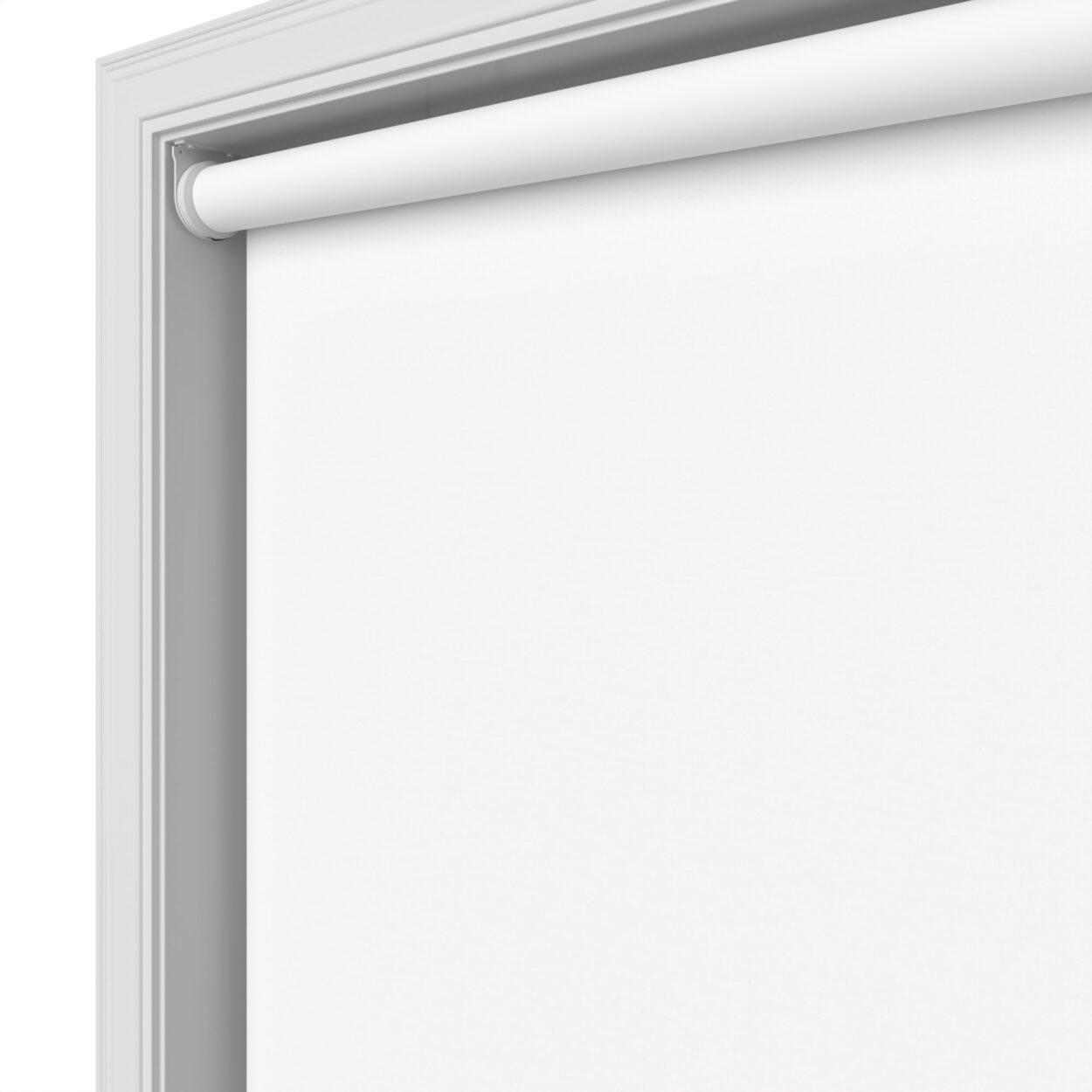 Chester Blackout Pure White Motorised Roller Blind - Image 5