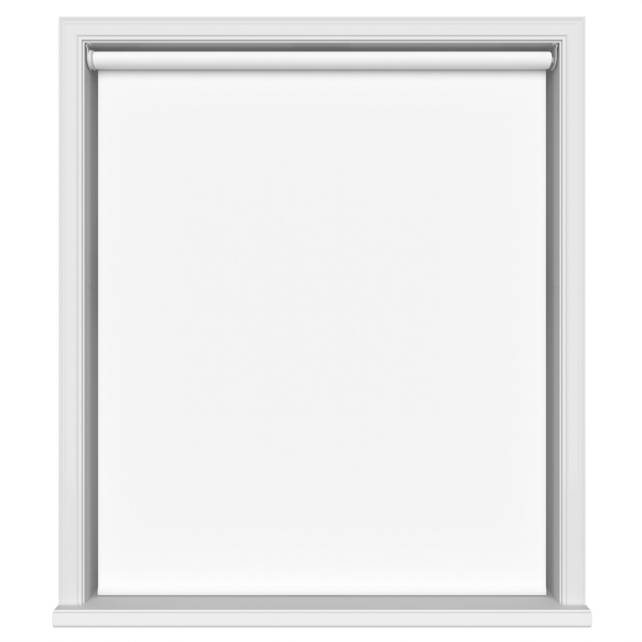 Chester Blackout Pure White Motorised Roller Blind - Image 2