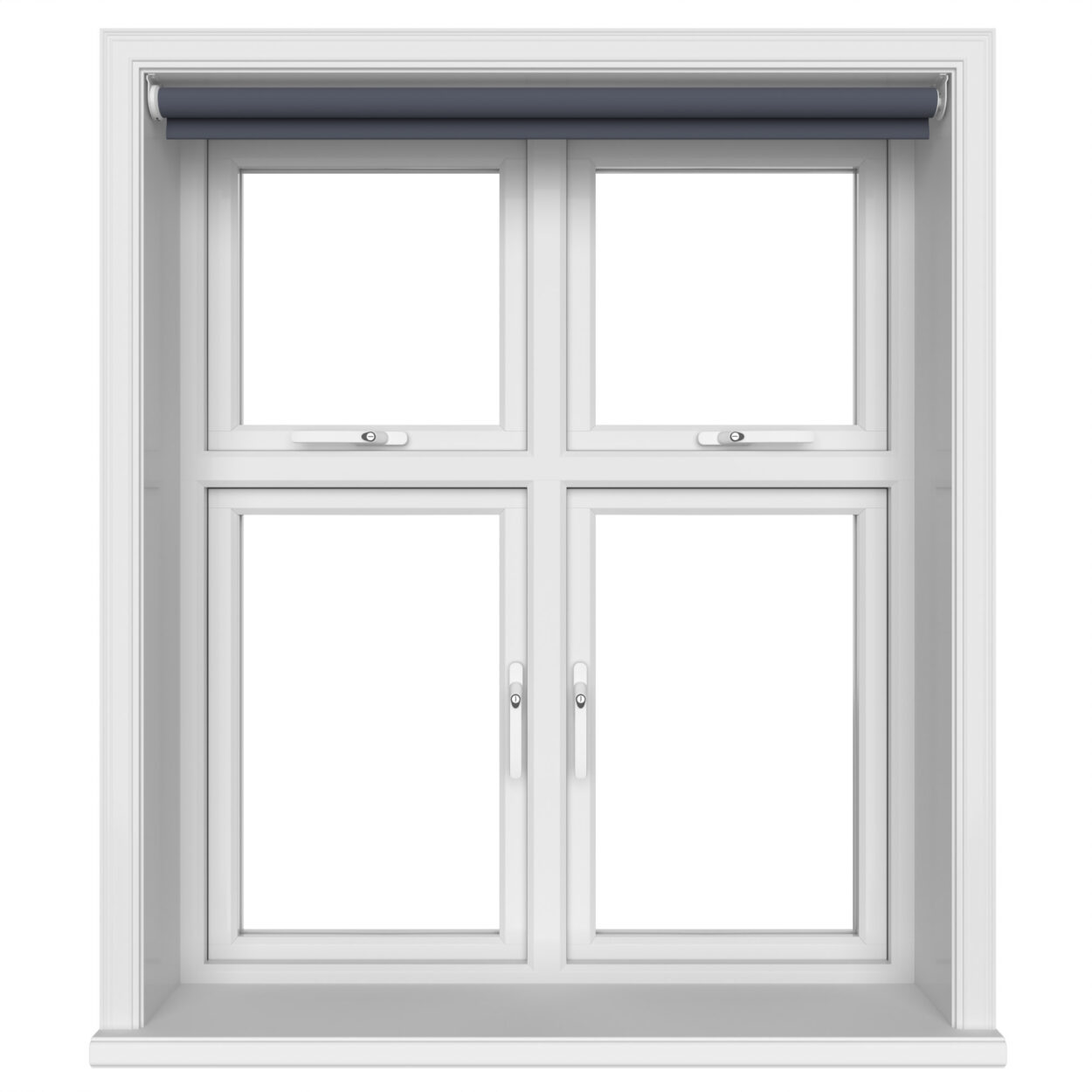 Chester Navy Blue Motorised Roller Blind - Image 4