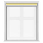 Dover Blackout Sunlit Yellow Motorised Double Roller Blind