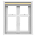 Dover Blackout Sunlit Yellow Motorised Double Roller Blind