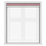 Dover Blackout Rosy Dawn Motorised Double Roller Blind
