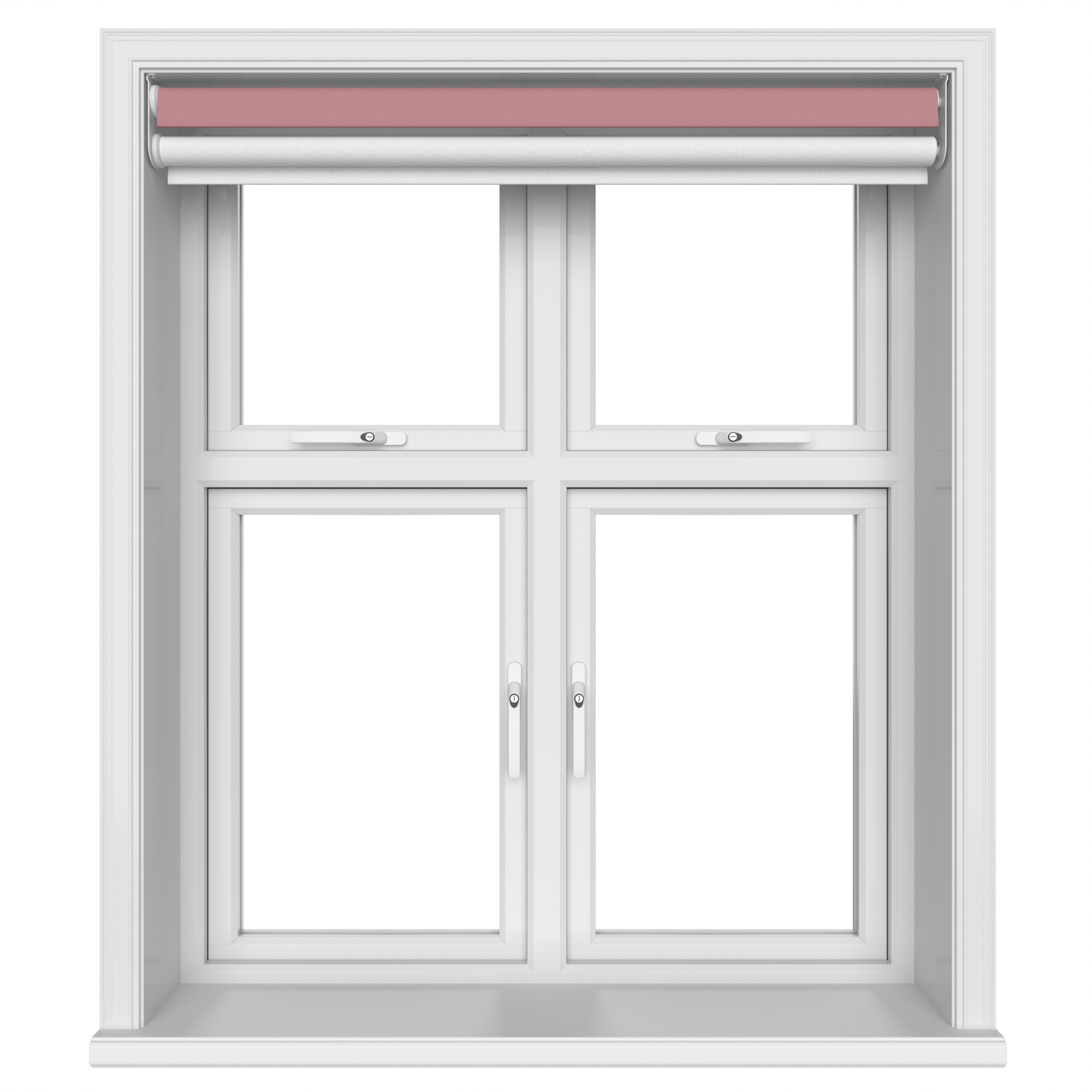 Dover Blackout Rosy Dawn Motorised Double Roller Blind - Image 5