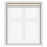 Dover Blackout Cotswold Stone Motorised Double Roller Blind