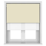Dover Blackout Cotswold Stone Motorised Double Roller Blind