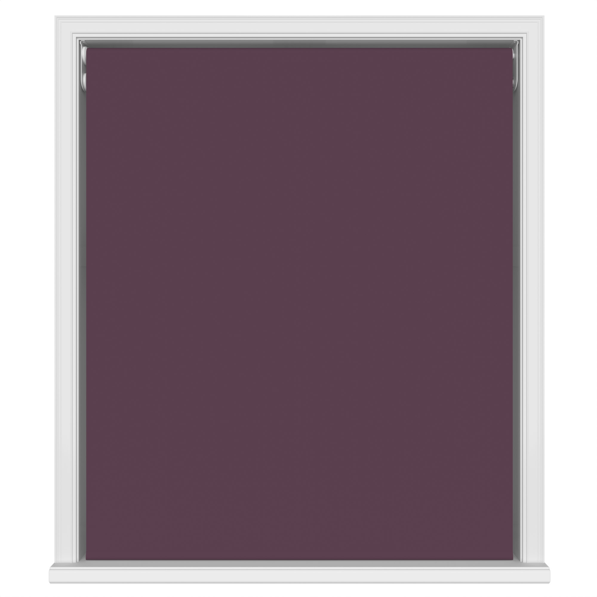 Dover Blackout Royal Plum Motorised Double Roller Blind - Image 2