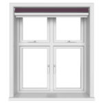 Dover Blackout Royal Plum Motorised Double Roller Blind