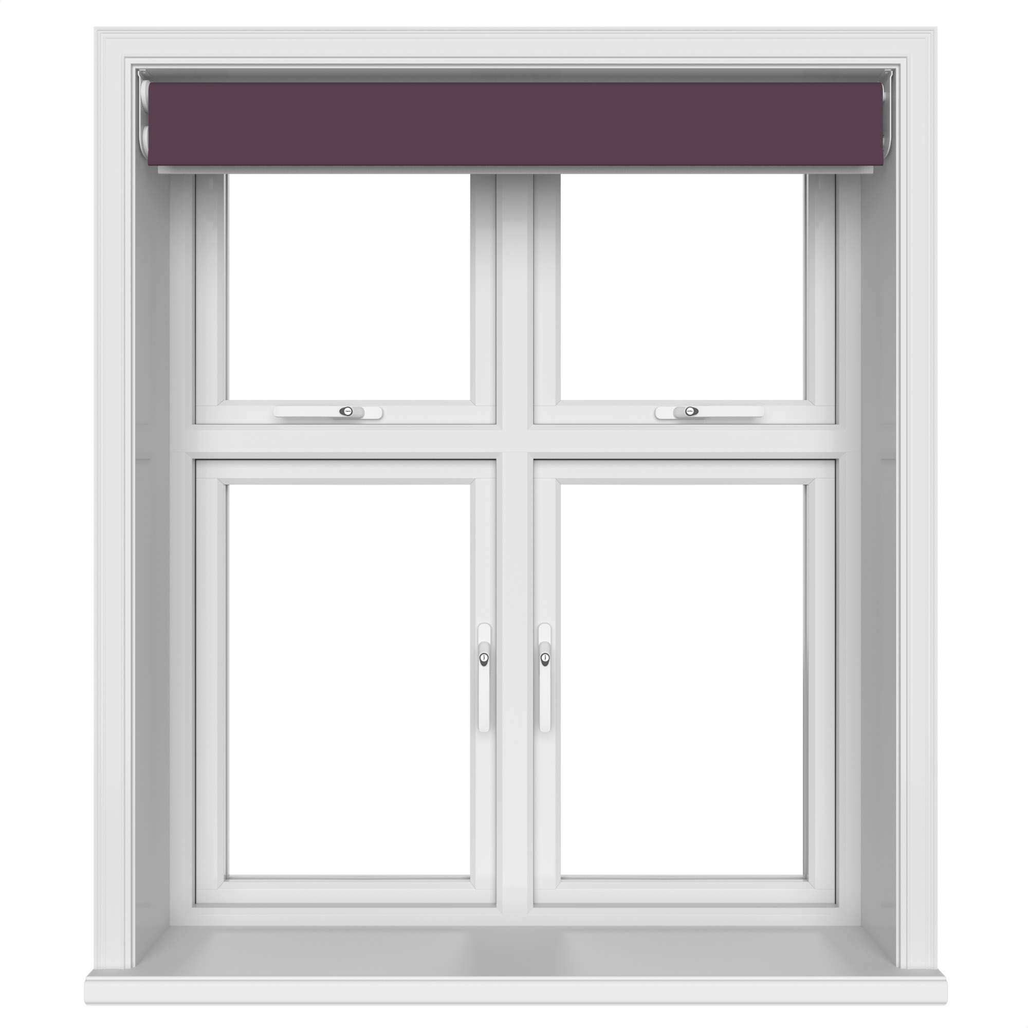 Dover Blackout Royal Plum Motorised Double Roller Blind - Image 6