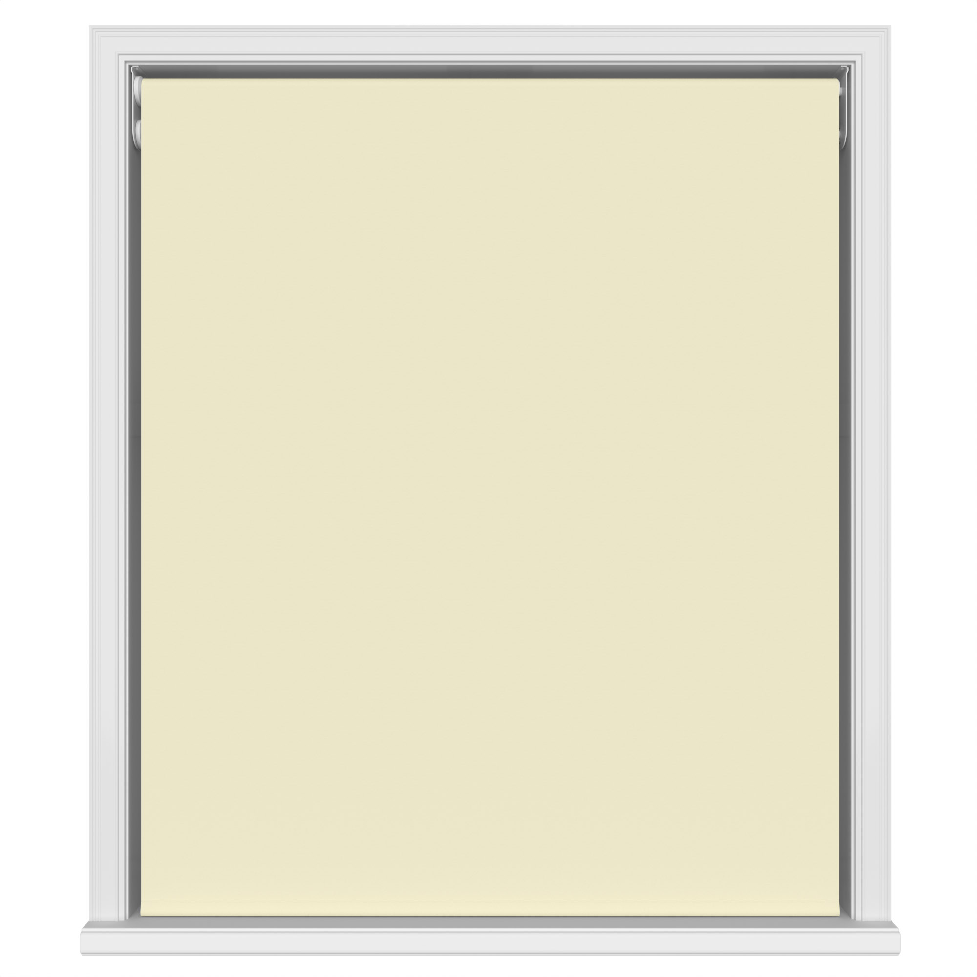Dover Blackout Buttercream Motorised Double Roller Blind - Image 2