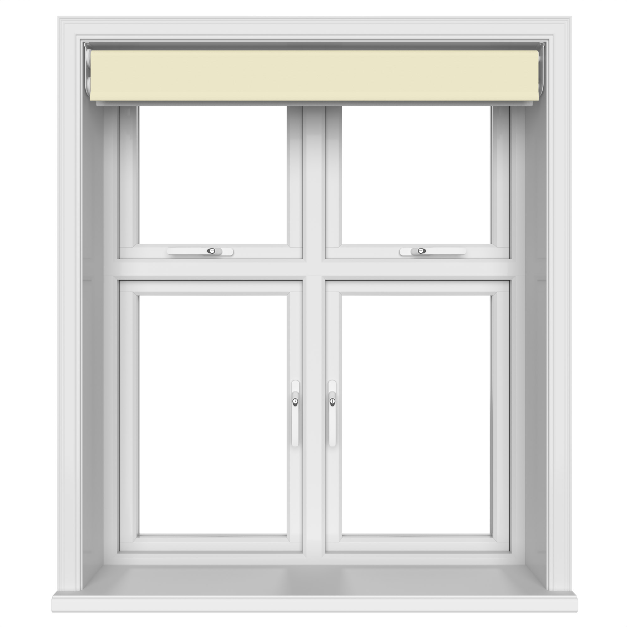 Dover Blackout Buttercream Motorised Double Roller Blind - Image 6
