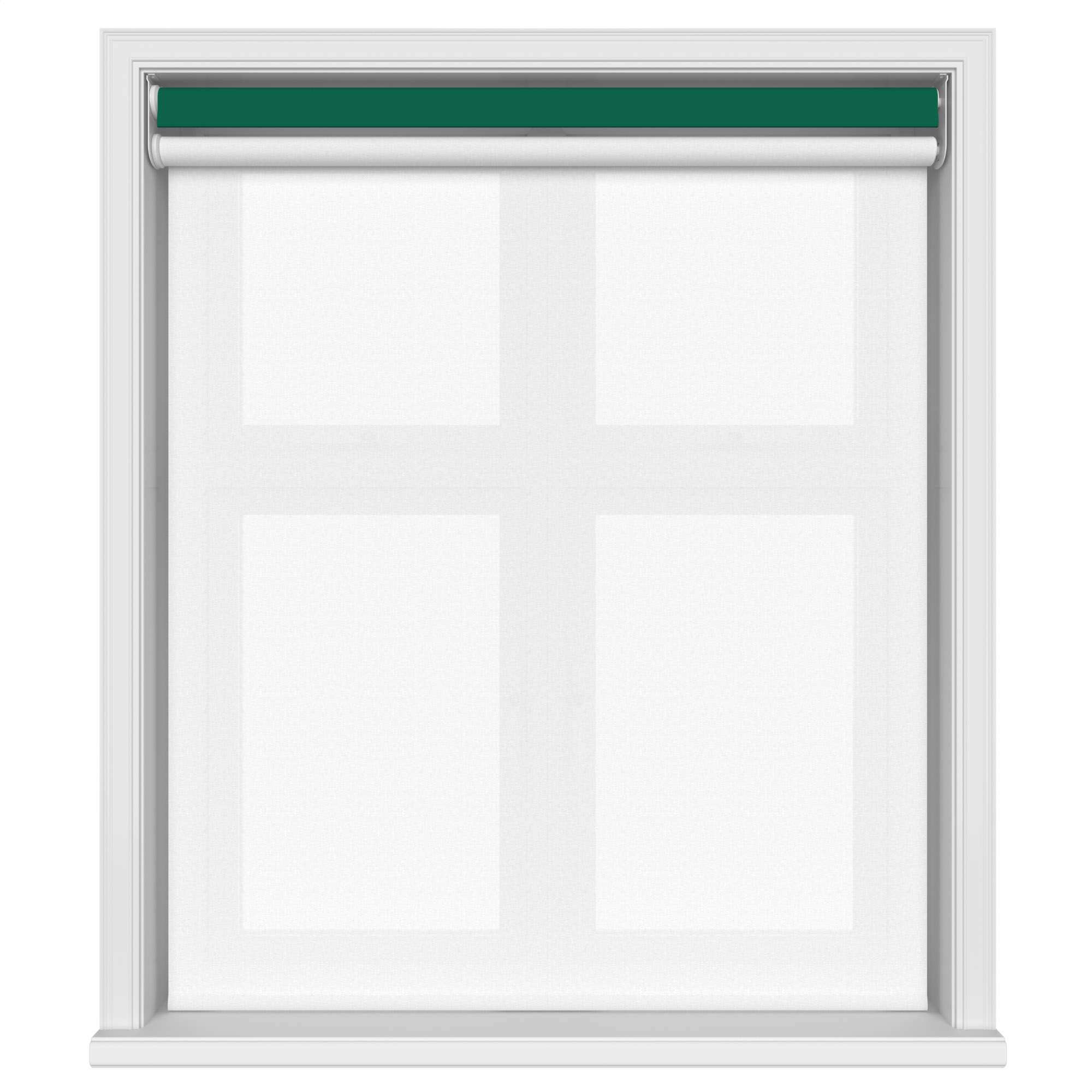 Dover Blackout Evergreen Motorised Double Roller Blind - Image 3
