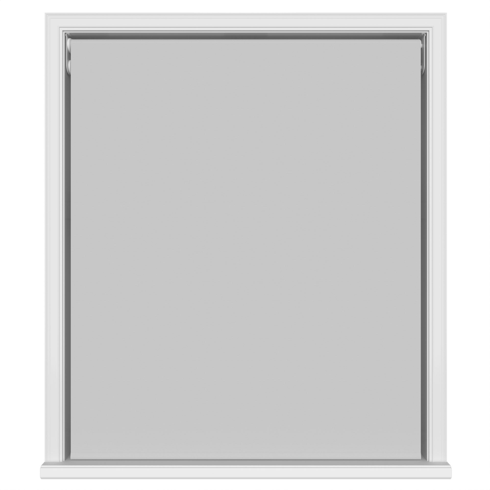 Dover Blackout Light Grey Motorised Double Roller Blind - Image 2
