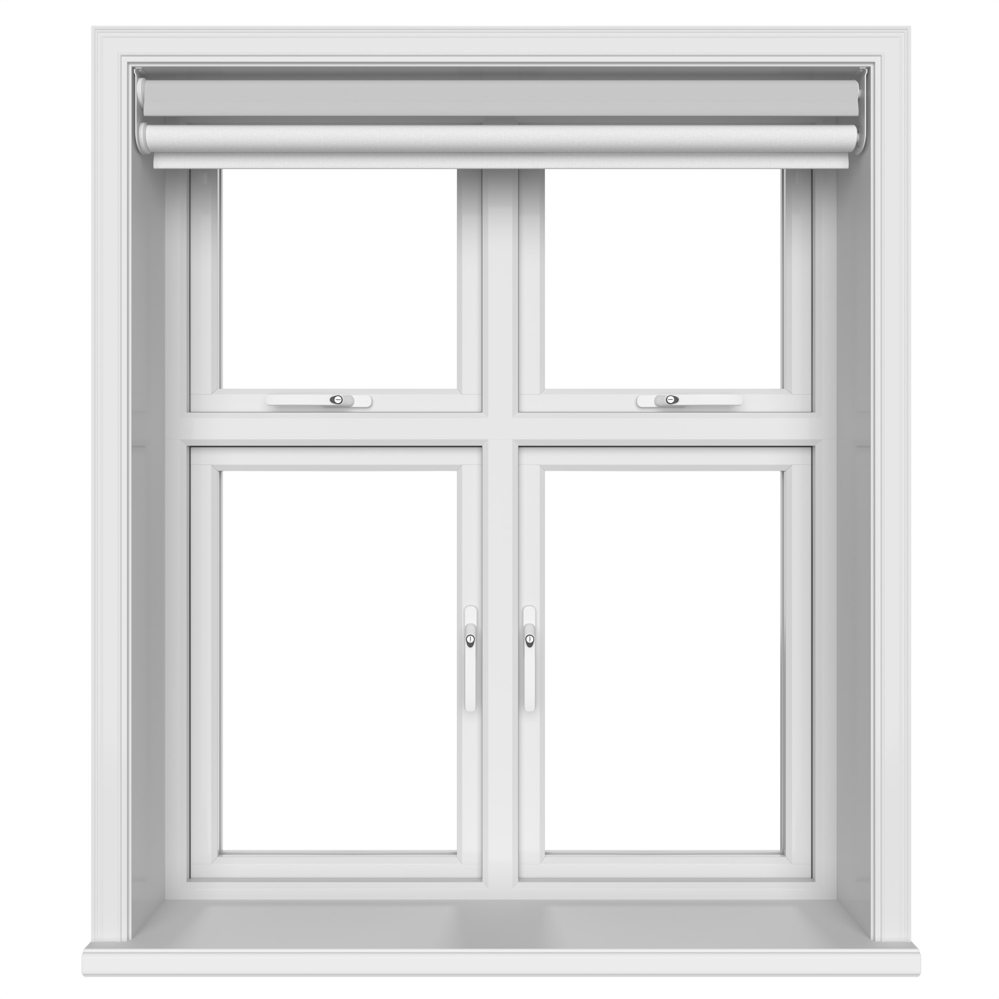 Dover Blackout Light Grey Motorised Double Roller Blind - Image 5