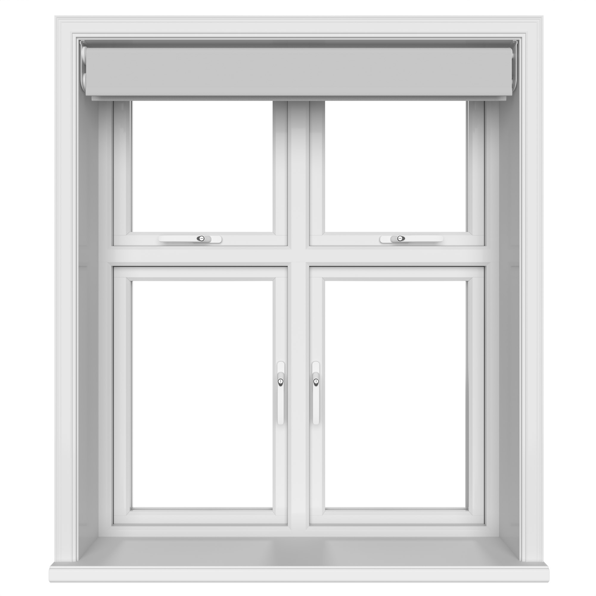 Dover Blackout Light Grey Motorised Double Roller Blind - Image 6