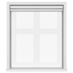 Dover Blackout Frosted White Motorised Double Roller Blind