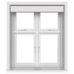 Dover Blackout Frosted White Motorised Double Roller Blind