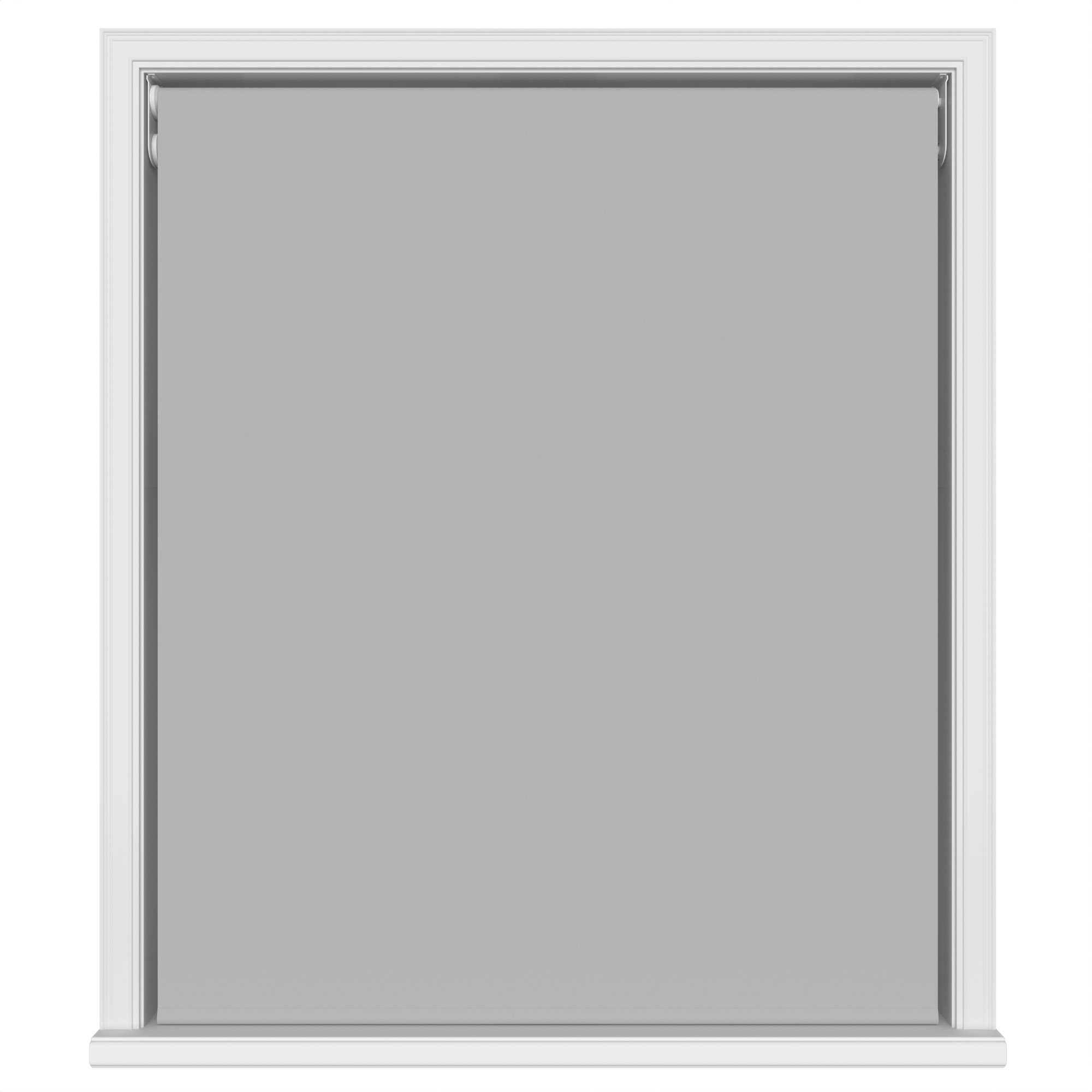 Dover Blackout Pewter Grey Motorised Double Roller Blind - Image 2