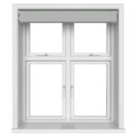 Dover Blackout Pewter Grey Motorised Double Roller Blind