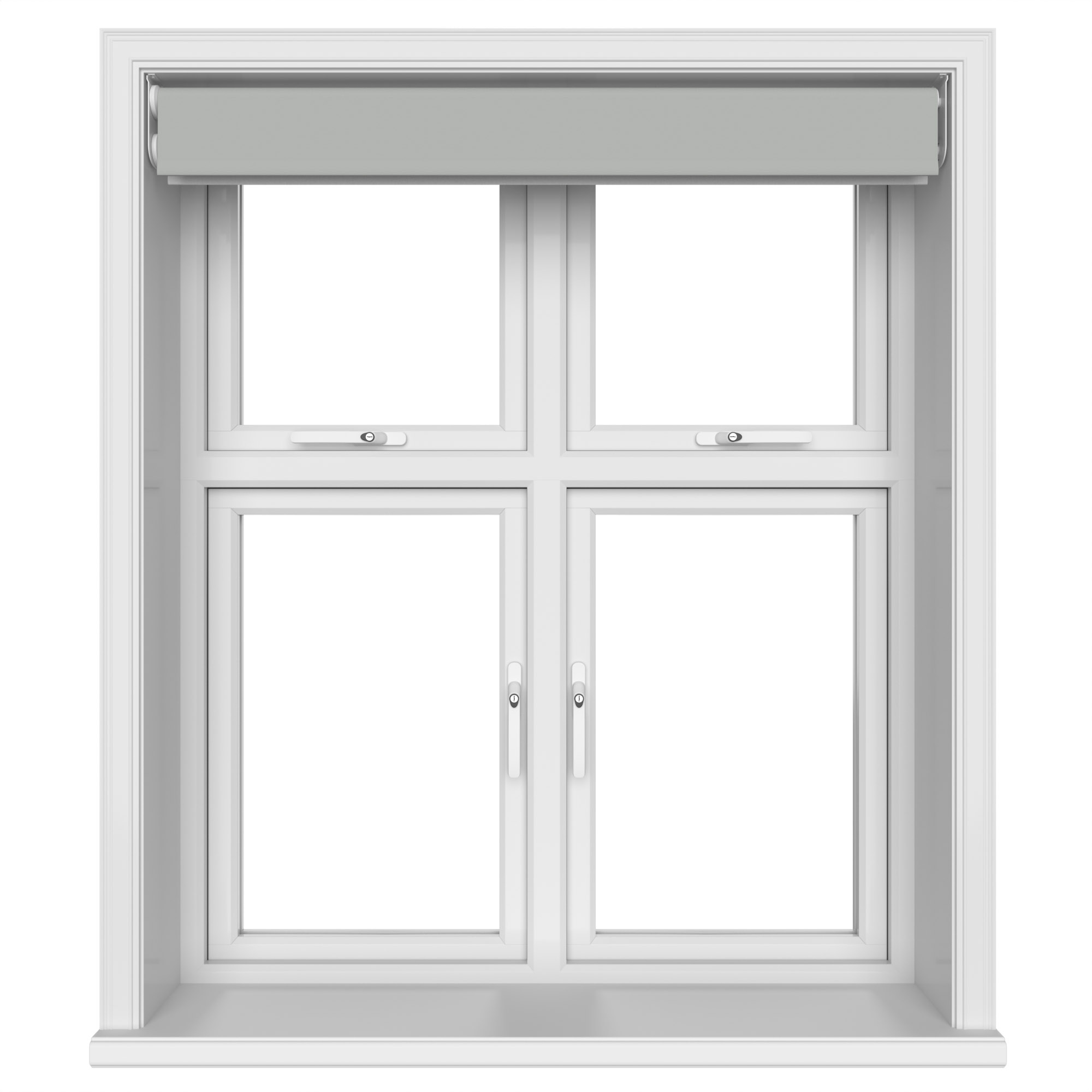 Dover Blackout Pewter Grey Motorised Double Roller Blind - Image 6