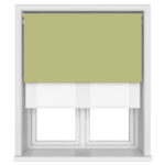 Dover Blackout Pale Glade Motorised Double Roller Blind