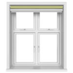 Dover Blackout Pale Glade Motorised Double Roller Blind