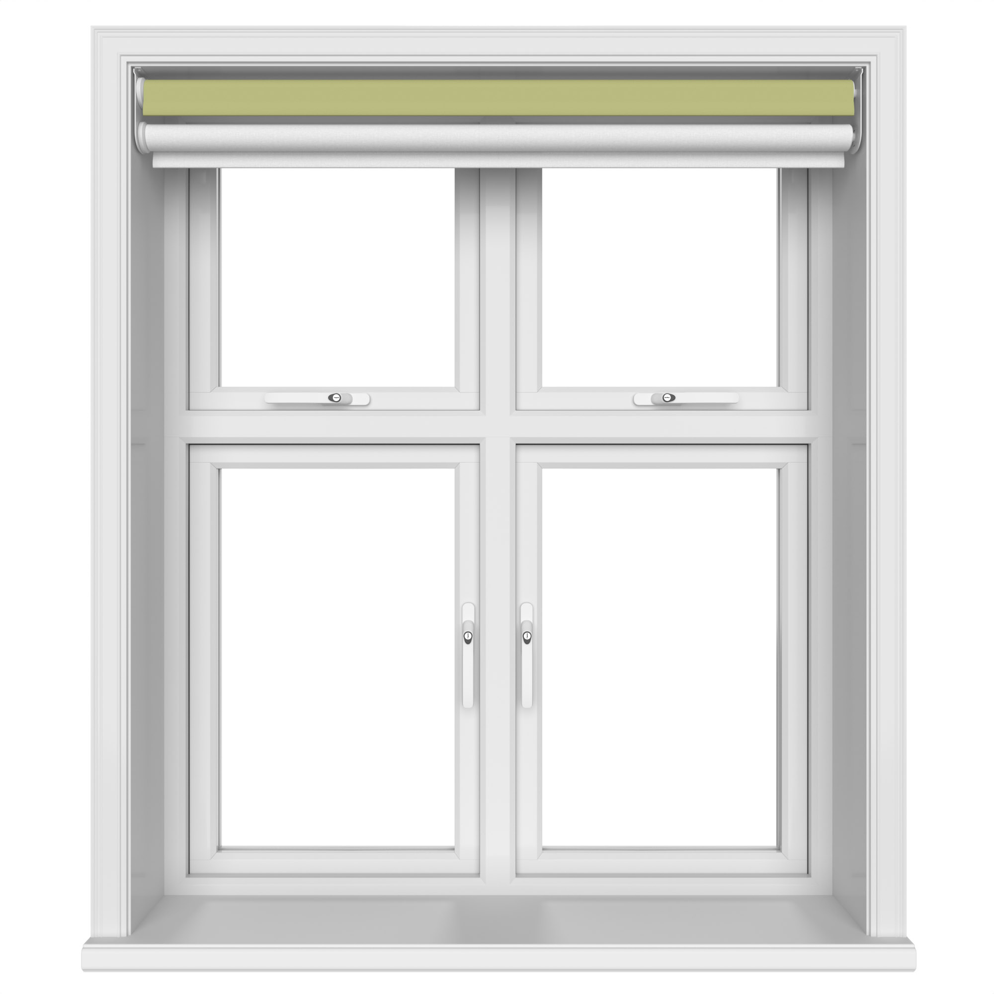 Dover Blackout Pale Glade Motorised Double Roller Blind - Image 5