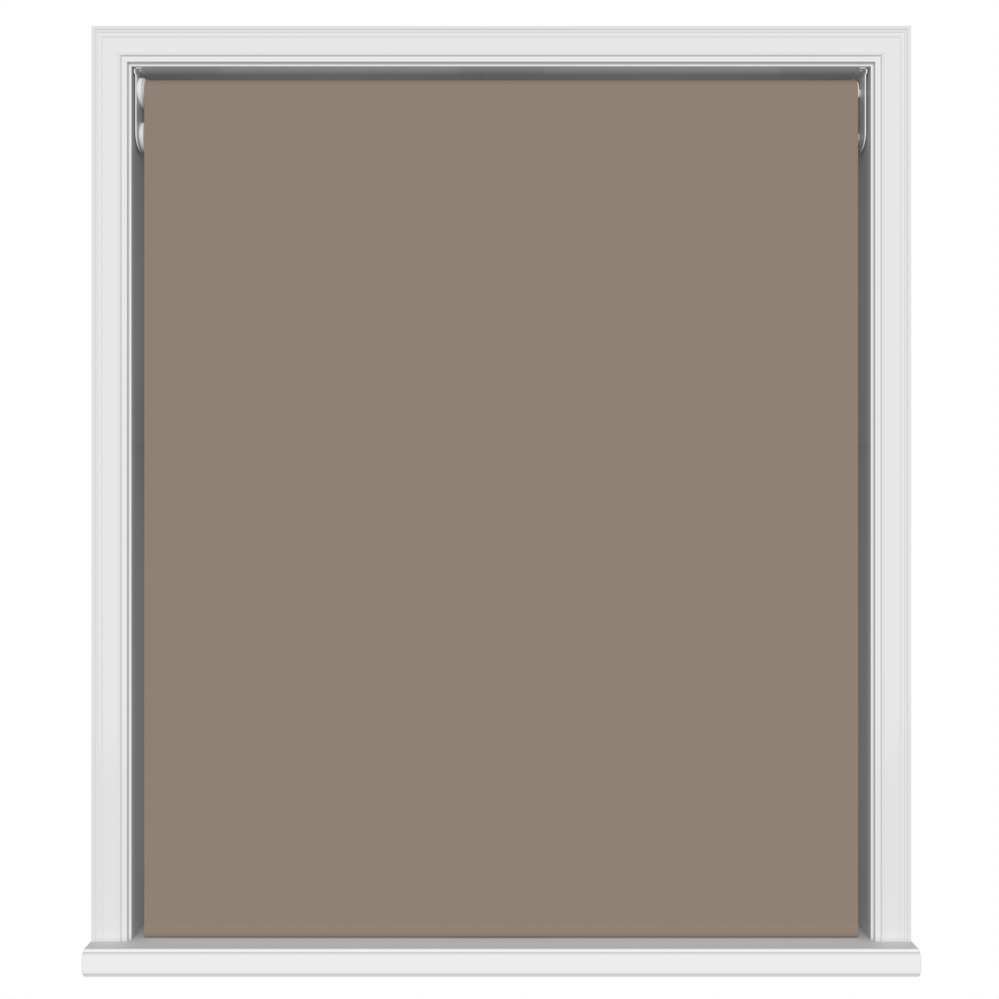 Dover Blackout Cocoa Beige Motorised Double Roller Blind - Image 2