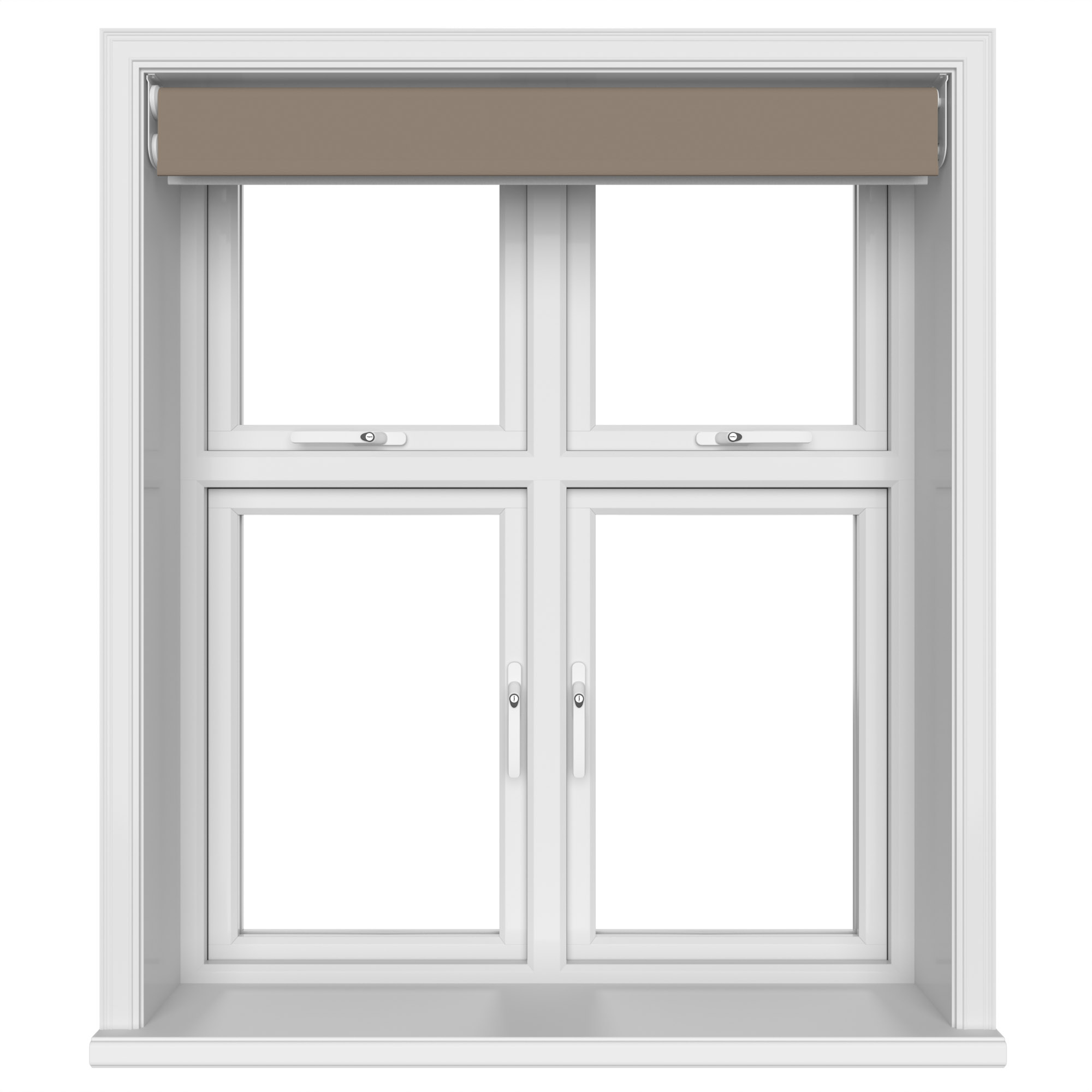 Dover Blackout Cocoa Beige Motorised Double Roller Blind - Image 6