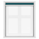 Dover Blackout Teal Depth Motorised Double Roller Blind