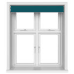 Dover Blackout Teal Depth Motorised Double Roller Blind