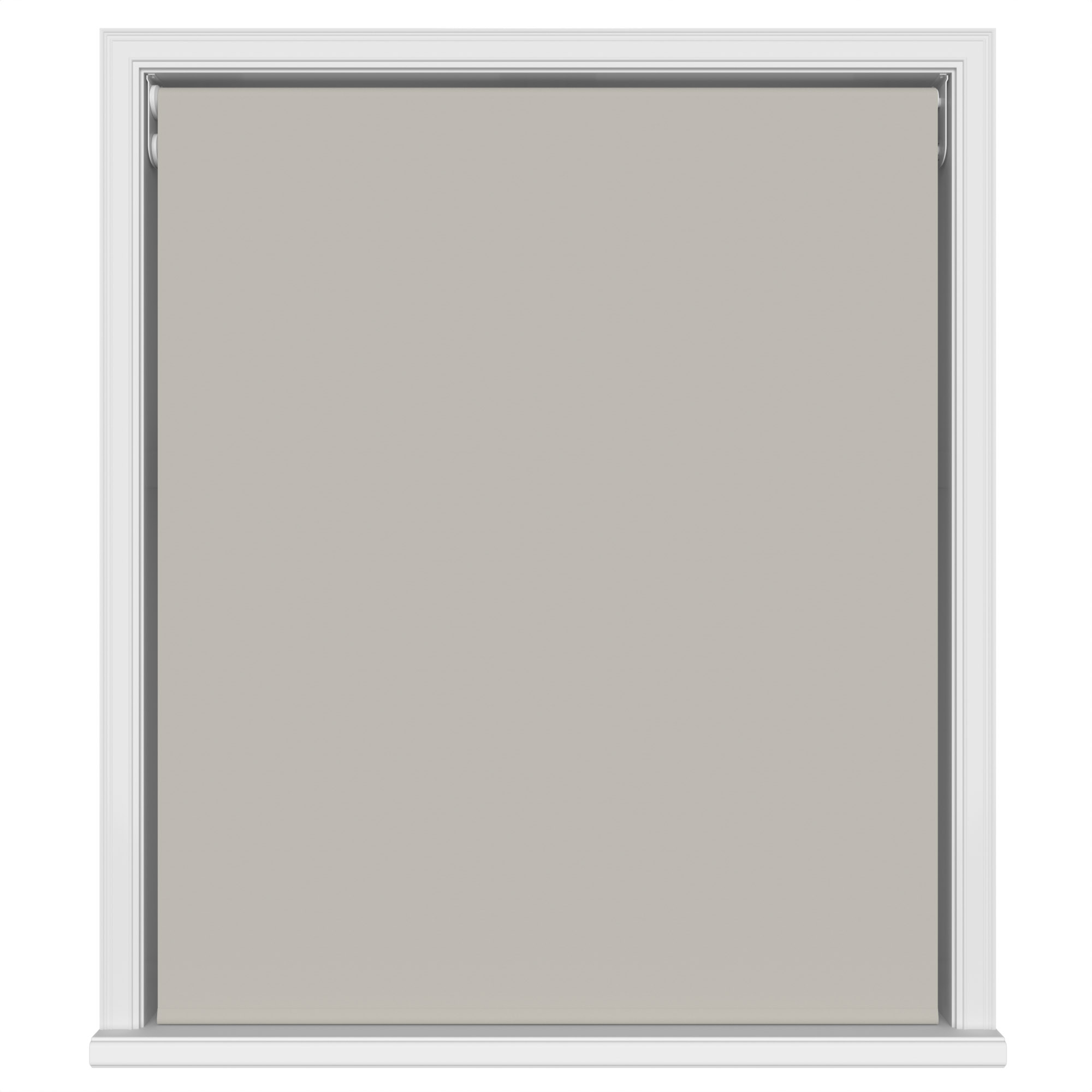 Dover Blackout Warm Pebble Motorised Double Roller Blind - Image 2
