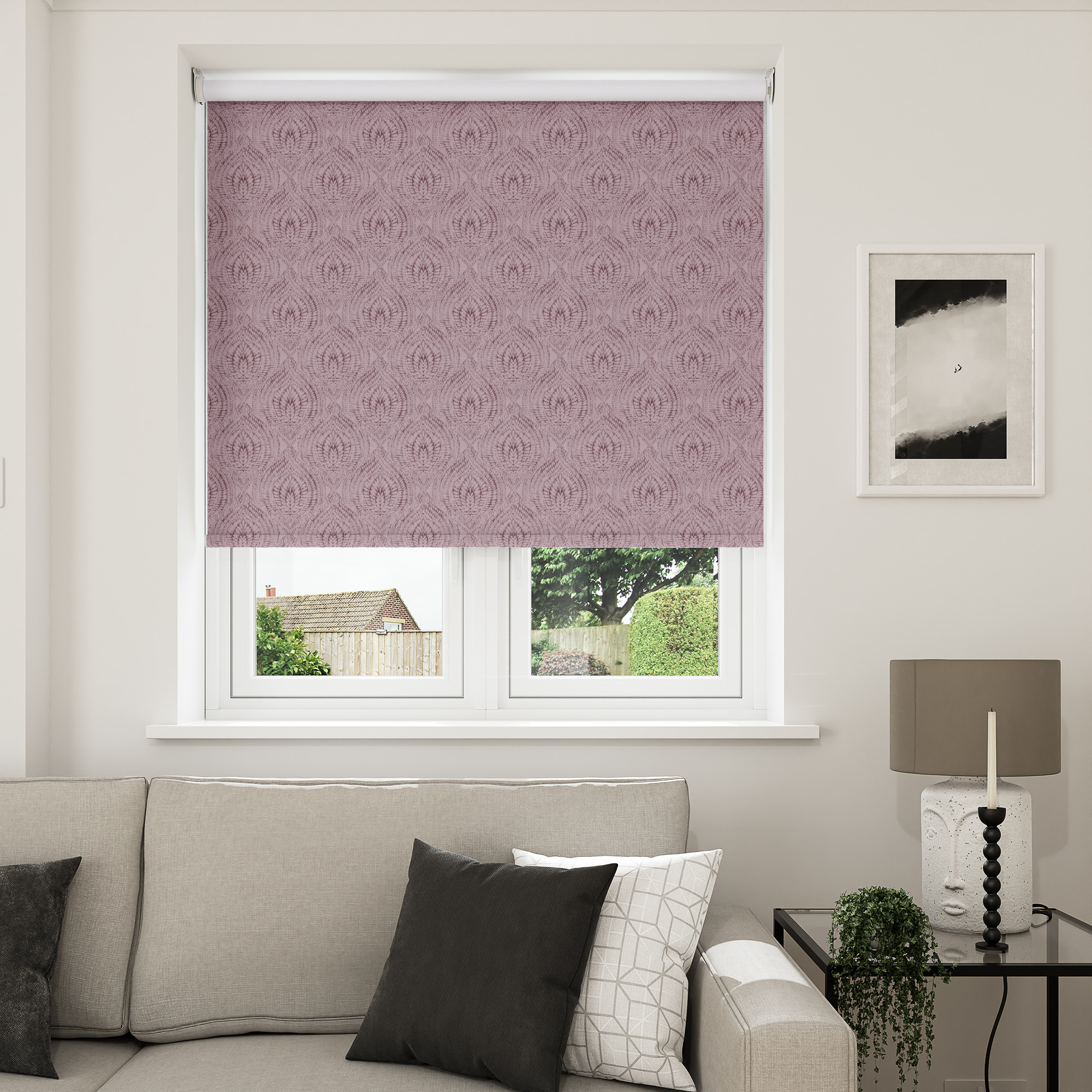 Wilshire Blackout Garnet Motorised Roller Blind - Image 7